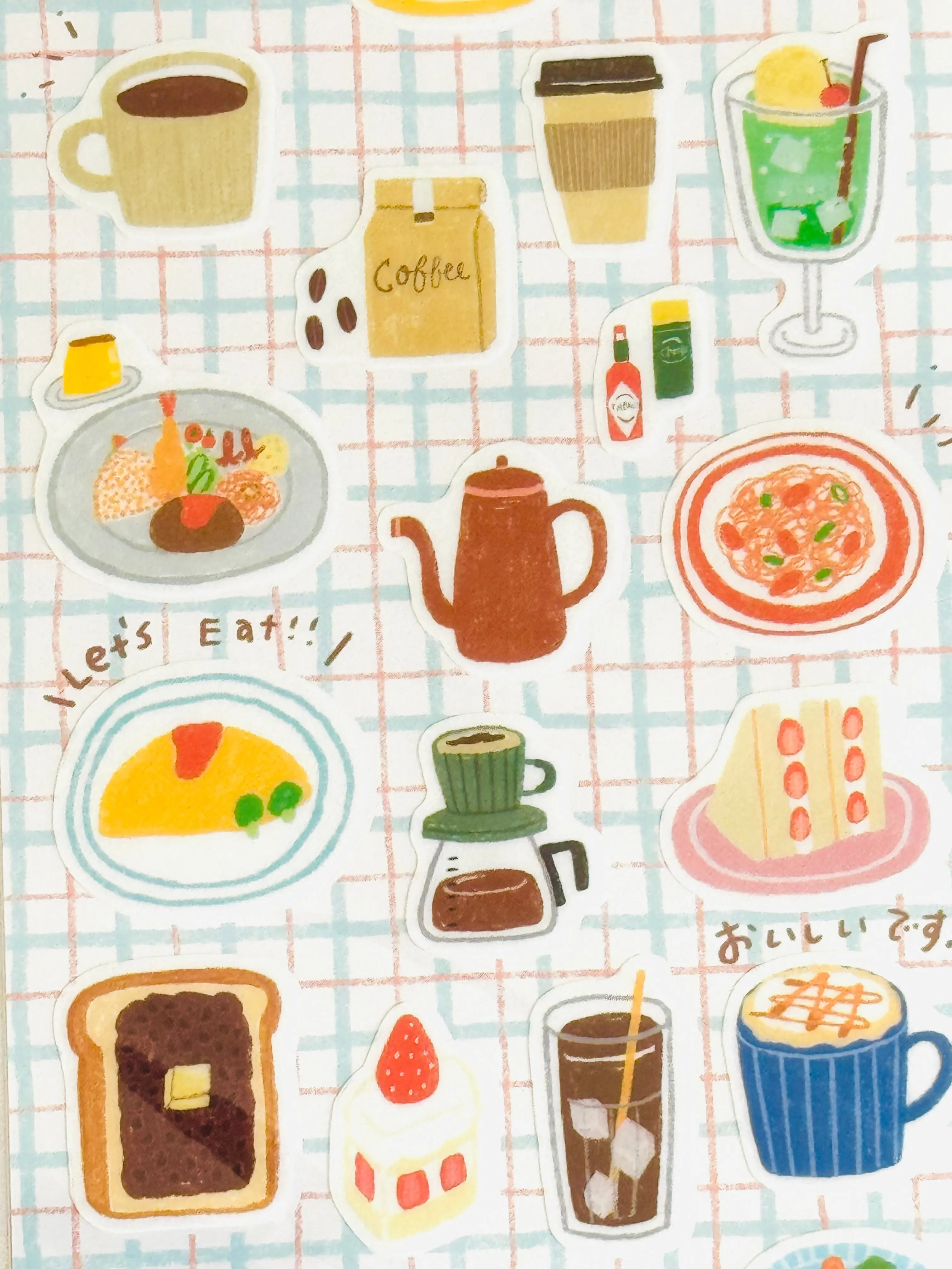 [Tomatomayu] nice day!! Cafe sticker sheet x SAIEN