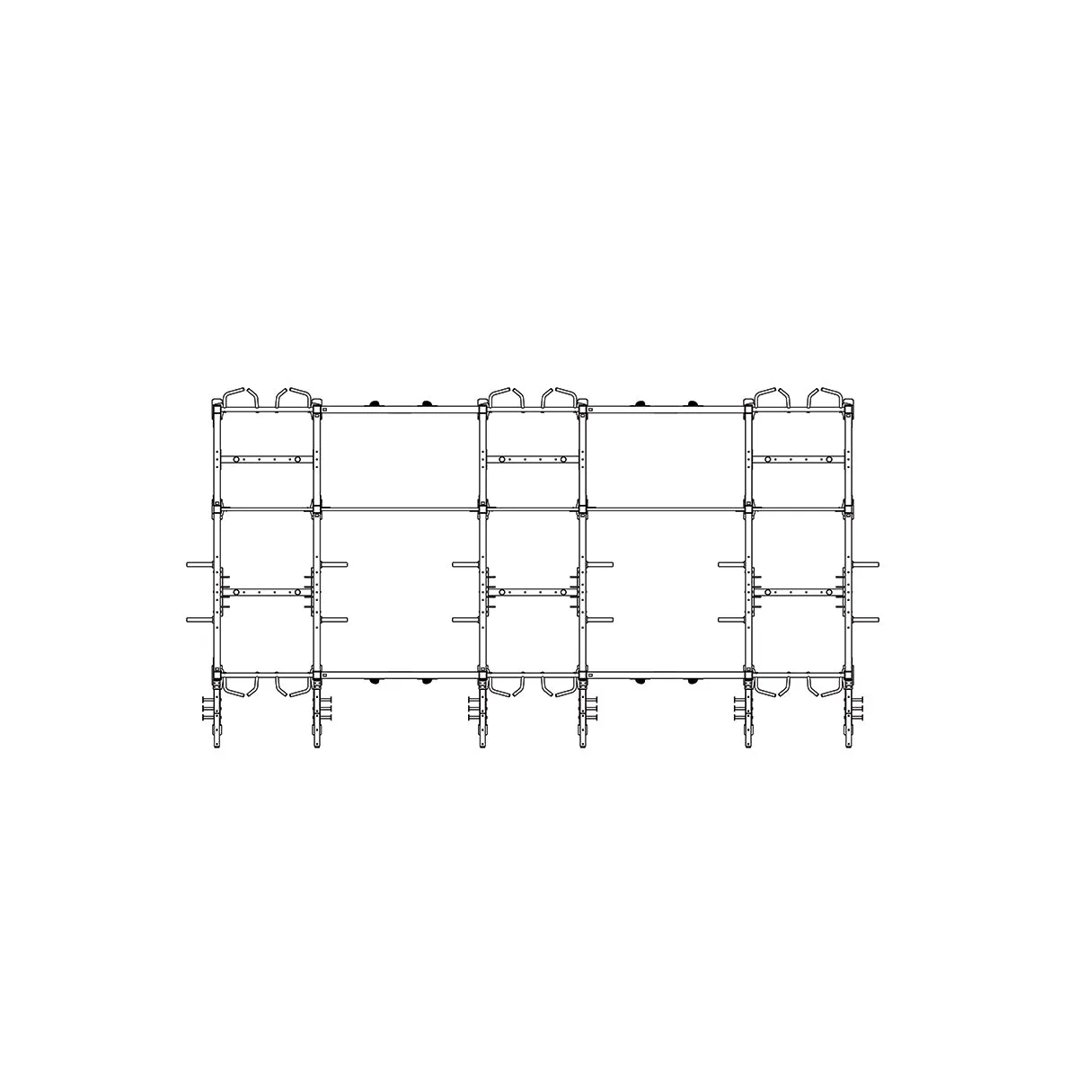 Torque X-SIEGE - 24 X 10 Foot Siege Storage Combination Rack - X1 Package