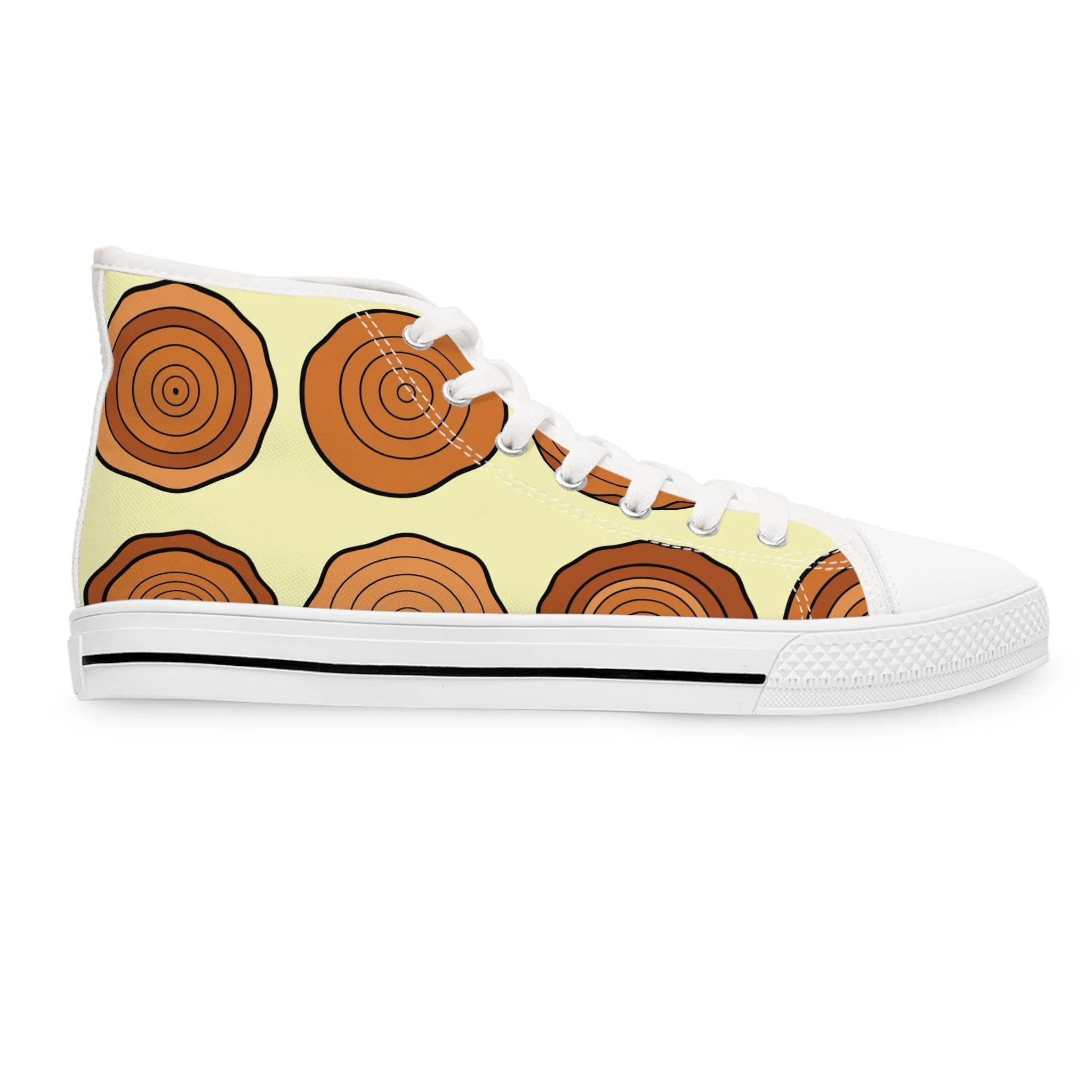 Wooden Cut Log Set Women's High Top Sneakers